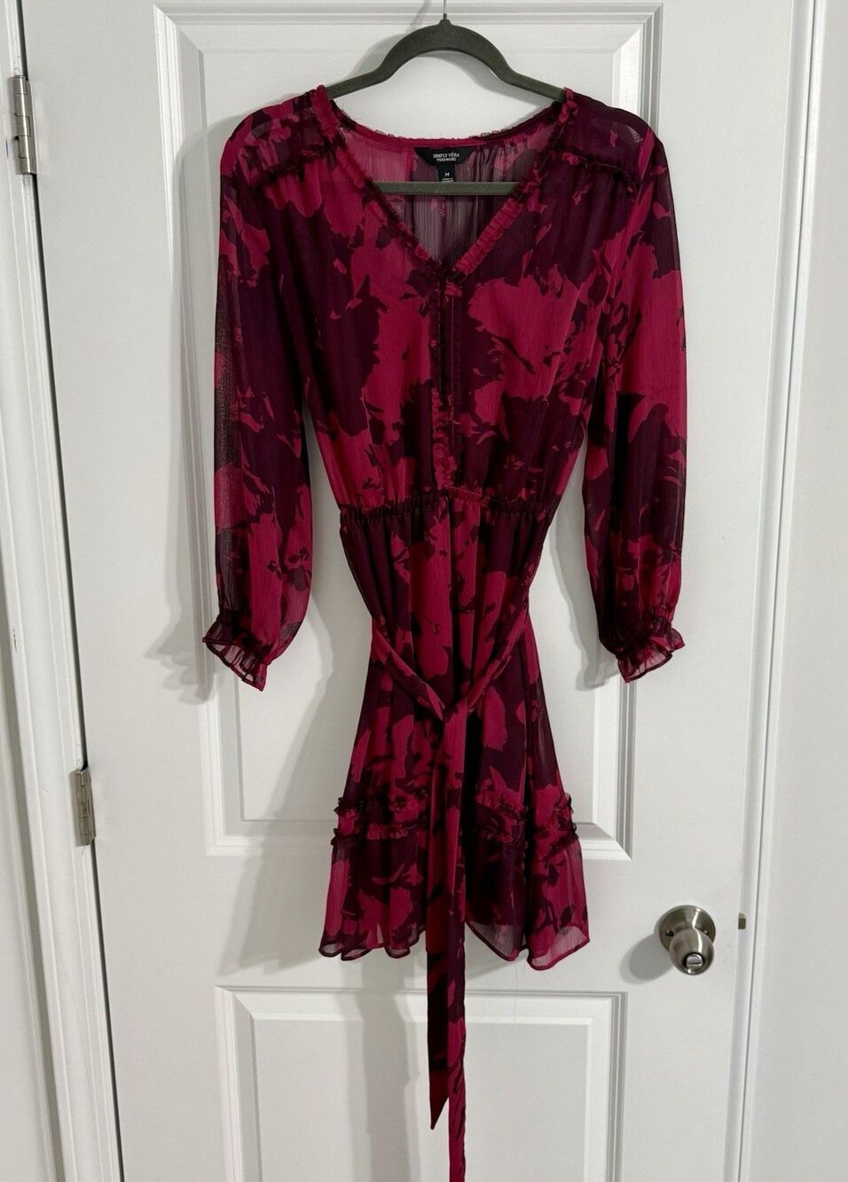 Simply  Vera Vera Want Ruffle Day Dress Medium